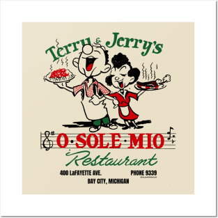 “Red Sauce Revival”- Terry & Jerry’s ‘O Sole Mio’ Restaurant, Bay City, MI Posters and Art